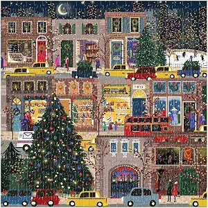 Galison - Winter Lights 500 Piece Puzzle with Foil